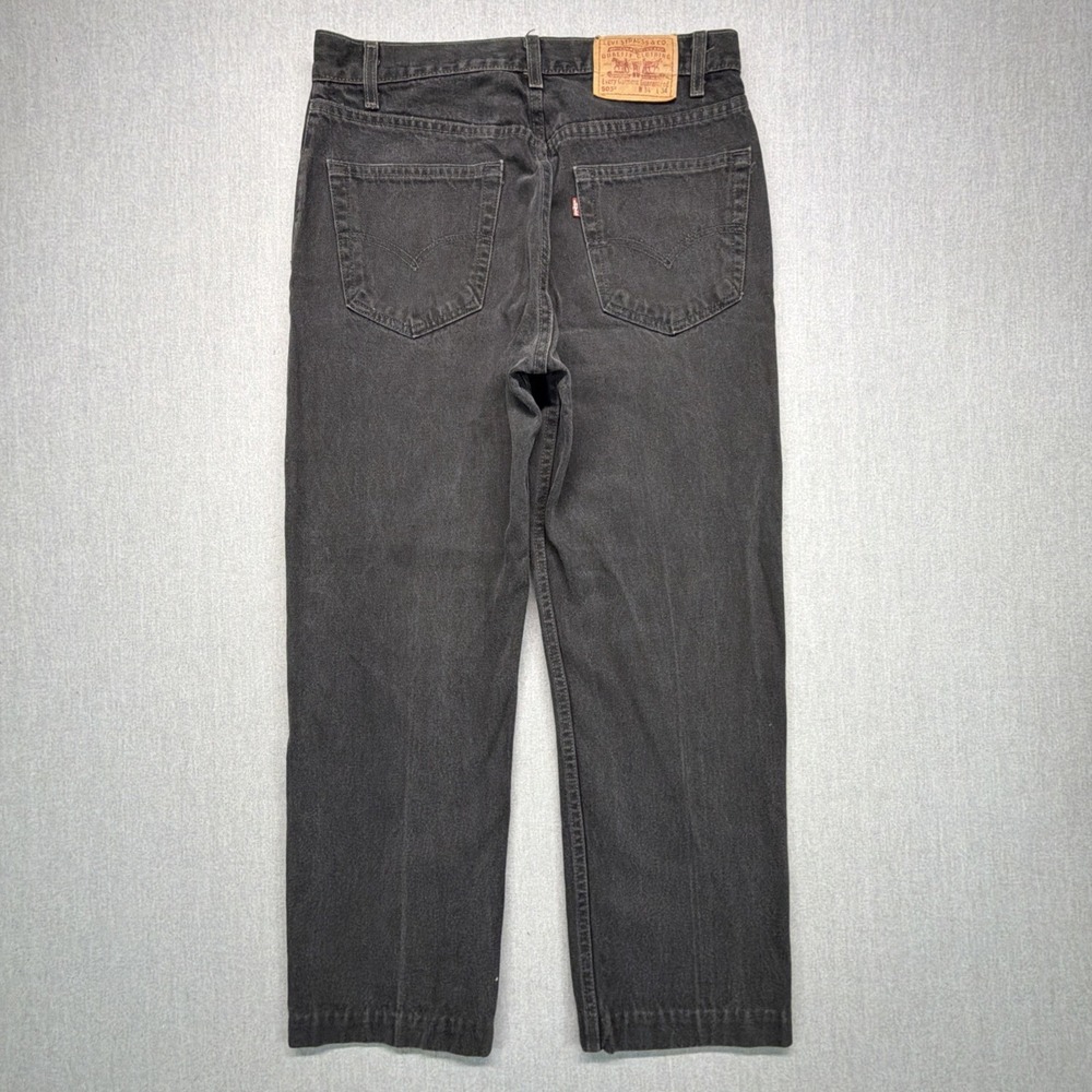 VTG 90s Levi's 505 Black Straight Jeans Mens 34x34 (Fits 32x28) Made in USA